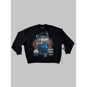 Darc Sport Death Wolf Grunge Crewneck Premium Men’s 2XL NWT